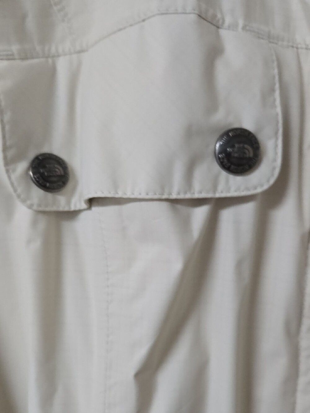The North Face Hyvent Womens XS Cream Hooded Raincoat with Belt - Picture 4 of 12